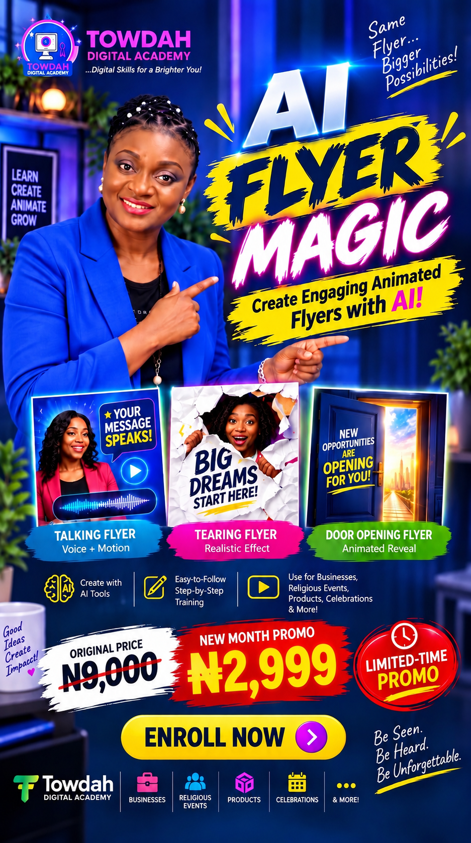 AI Flyer Magic with Free AI Tools flyer